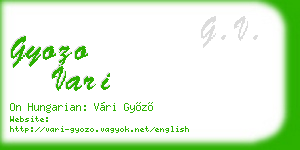 gyozo vari business card